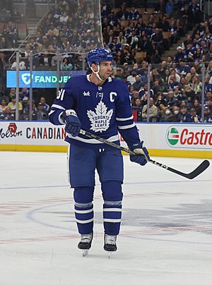 John Tavares playing with the Maple Leafs in 2022 (Quintin Soloviev)