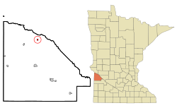 Location of Louisburg, Minnesota
