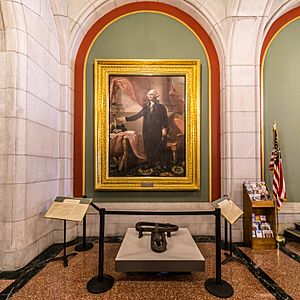 Lansdowne portrait copy in New York State Capitol
