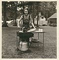 LazyMan inventor gas grill, Model AP Summer 1954