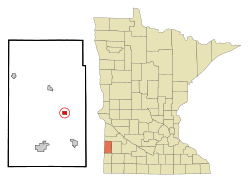 Location of Arcowithin Lincoln County, Minnesota