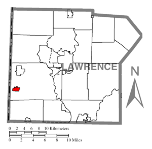 Location of S.N.P.J. in Lawrence County