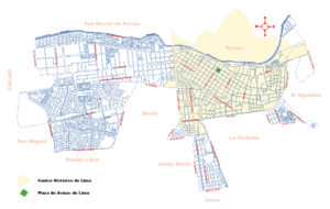 Mapa distrito de Lima