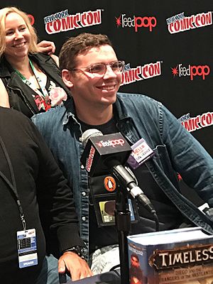 Brallier in 2017 at the New York Comic Con