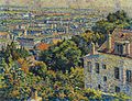 Maximilien Luce - 'Montmartre, de la rue Cortot, vue vers saint-denis', oil on canvas painting, c. 1900