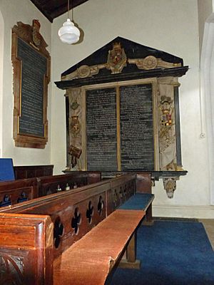 Memorial to Robert Bertie, 1st Earl of Lindsey, and his son Montague