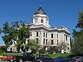 Monroe County Courthouse in Bloomington from west-southwest