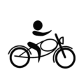 Motor sport (motorcycle) pictogram