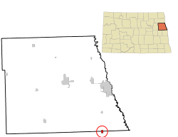 Location of Reynolds, North Dakota