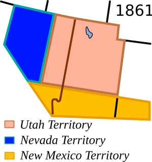 Nevada Territory in 1861