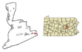 Northumberland County Pennsylvania Incorporated and Unincorporated areas Mount Carmel Highlighted