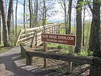 Observation deck at Black Rock Mountain park