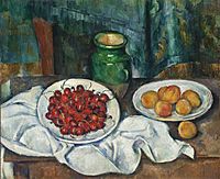 Paul Cezanne - Still Life with Cherries and Peaches, 1885-1887