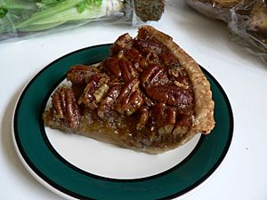 Pecan pie slice