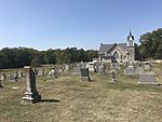 Perche Cemetery in Boone County, Missouri from the east.jpg
