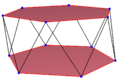 Regular skew polygon in hexagonal antiprism