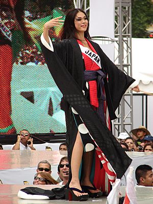 Riyo Mori at Miss Universe 2007 by David Light Orchard