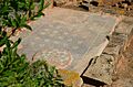 Roman mosaic in one of the workshops in the artisan quarter, Sala Colonia, Morocco (32813859922)