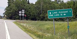 Route 8 near Lake Pleasant