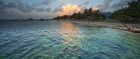 San Pedro Town, A.C., Belize, Dawn