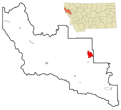 Location of Lonepine, Montana