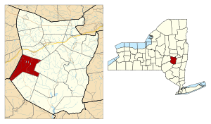 Location in Schoharie County and the state of New York.