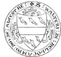Seal WalterDeBeauchamp LordOfAlcester BaronsLetter 1301