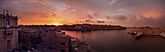 Senglea - panoramic view towards Valetta, Malta - 2016