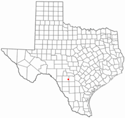 Location of Sabinal, Texas
