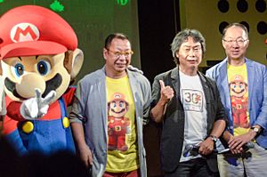 Takashi Tezuka, Shigeru Miyamoto and Kōji Kondō