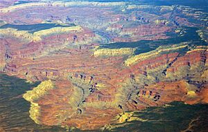 The Grand Canyon from about 30,000 feet