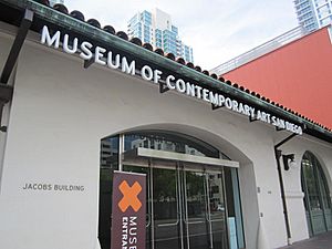The entrance of Museum of Contemporary Art