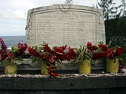 Tsunami memorial at Laupāhoehoe Point