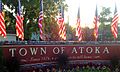 Town of Atoka Sign, Atoka, Tennessee