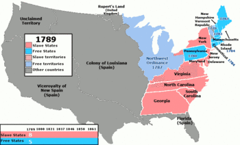 US Slave Free 1789-1861