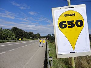 Via Catalana tram 650 - cartell