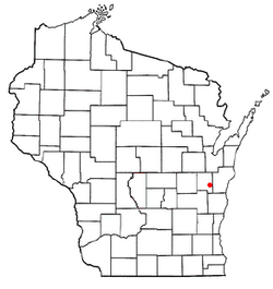 Location of Charlestown, Wisconsin