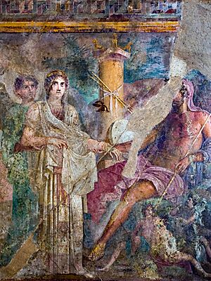 Wall painting - wedding of Zeus and Hera - Pompeii (VI 8 3) - Napoli MAN 9559 - 01
