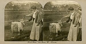 Women with goat