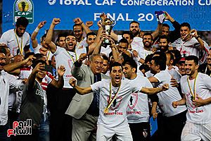 Zamalek club won the African Confederation Cup in 2019