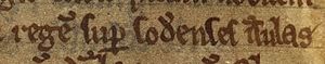 Óspakr Ǫgmundarson (British Library MS Cotton Julius A VII, folio 44v) 2