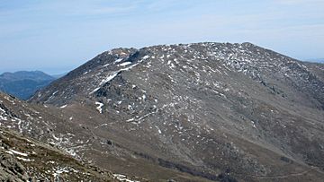 The summit of Punta La Marmora seen from Bruncu Spina