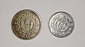 50 and 25 paise coins from Bangladesh