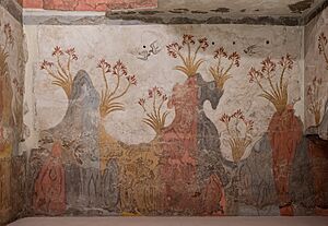 Akrotiri Spring Fresco