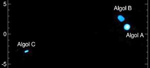 Algol triple star system imaged with the CHARA interferometer