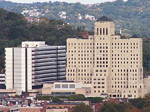 Allegheny General Hospital from West End Overlook