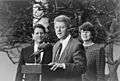 Bill Clinton with Al Gore and Janet Reno