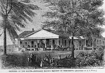 Brierfield Plantation House, owned by Jefferson Davis, 1866
