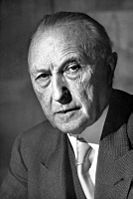 Portrait of Konrad Adenauer by Katherine Young