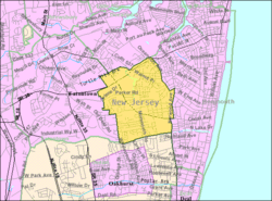 Census Bureau map of West Long Branch, New Jersey